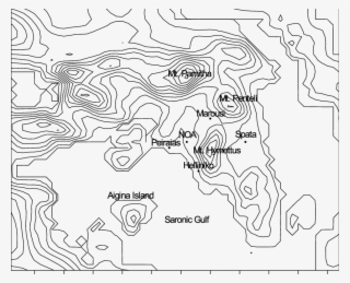 Topography Contour Lines At 100 M Intervals Of The #7008397 Topography Contour Lines At 100 M Intervals Of The #7008397