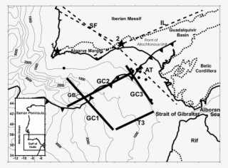 Simplified Bathymetry And Topography Map Of The Southwestern #7008735 Simplified Bathymetry And Topography Map Of The Southwestern #7008735