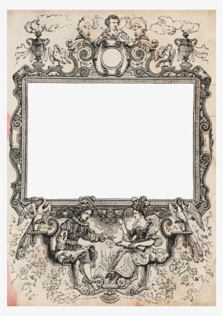 Zibi Vintage Scrap Paper Frames, Collage Frames, Vintage #7009104