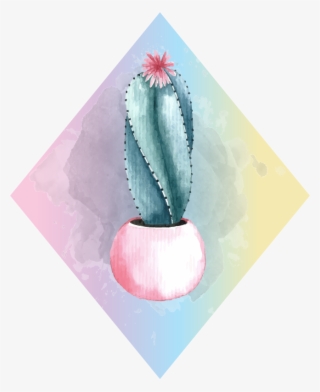 Vinilo Habitación Infantil Cactus Acuarela #7012034