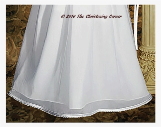 Tricot Overlay & Lace Christening Dress #7012762