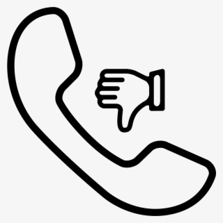 Call Symbol With Thumb Down Sign Comments #7013197