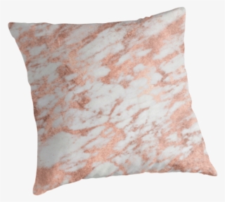 Marble Pink White Throw Pillow By Trendy #7013258