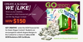 Go Green Slogan Contest Graphic #7015055