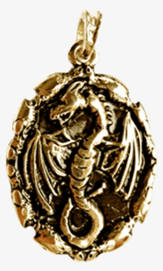 Dragon Amulet Pendant Gold Finish Mci From Dark Knight #7016652