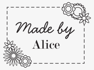 "made By" Border And Flowers Stamp #7017011 "made By" Border And Flowers Stamp #7017011