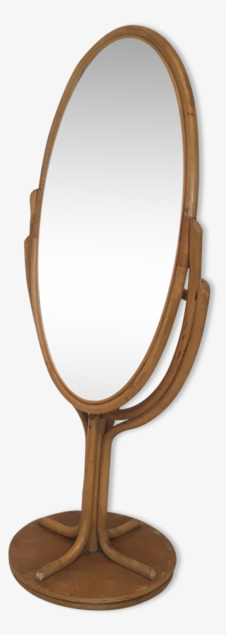 Rattan Floor Standing Mirror 161x70cm #7017012