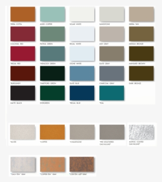 Sheffield Metals Color Swatches Image- Roof #7019145