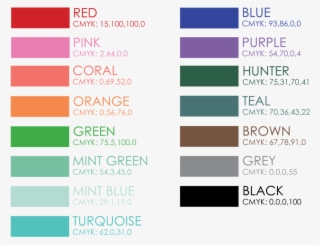 Color Swatches With Mints #7019551
