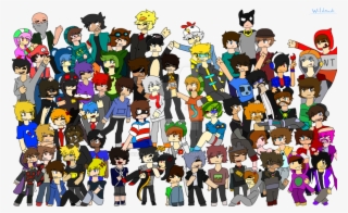 Drawn Collage Youtuber Drawing #7026983