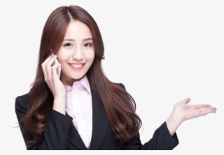 On Phone Pointing Left #7033003