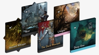 Five Monster Tokens From My Arkham Horror Revised Boardgame #7039324