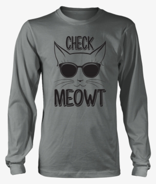 Check Meowt Black Glasses Long Sleeve Shirt #7039815 Check Meowt Black Glasses Long Sleeve Shirt #7039815
