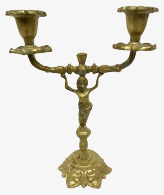Brass Cherub Candle Stick #7043651