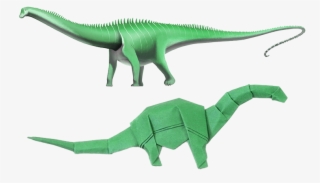 Como Fazer Um Dinossauro De Origami #7043696