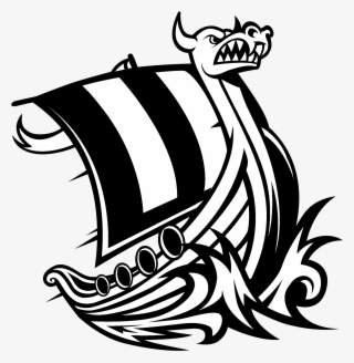 Wwu Vikings Logo Black And White #7047016