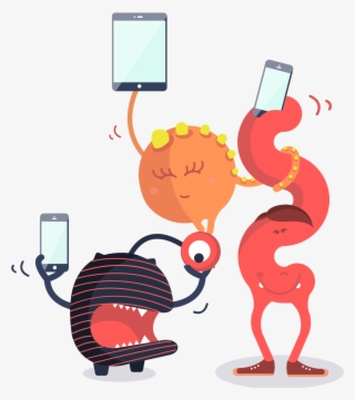 Monster Messenger Dinny Cyclops Nosy Phones #7049943