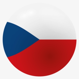 Czech Republic Flag Round Button #7050880