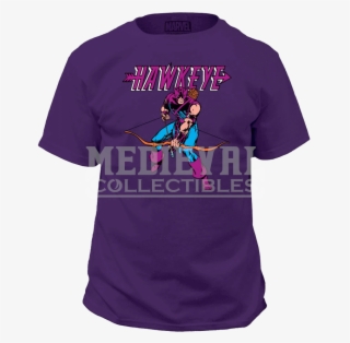 Purple Hawkeye T-shirt #7051492
