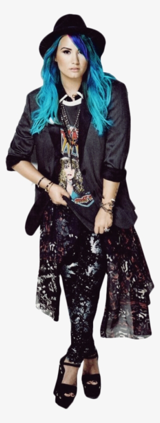 Demi Lovato Cabelo Azul Png #7055281