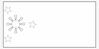 Philippines Flag Logo Black And White #7059999