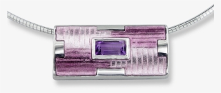 Nicole Barr Designs Sterling Silver Cityscapes Necklace-purple #7065446