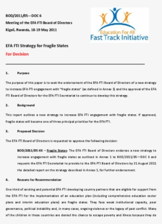 Efa Fti Strategy For Fragile States #7068441
