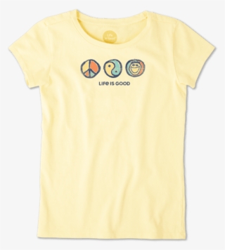 Girls Peace Yin Yang Jake Crusher Tee #7071358