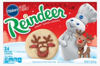 Pillsbury Ready To Bake Reindeer Shape Sugar Cookies #7072432