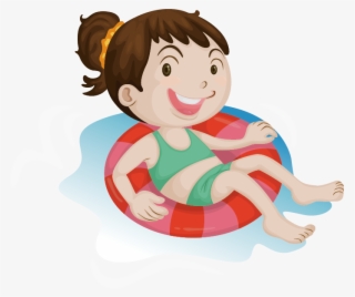 Cartoon Swimming Illustration #7072433