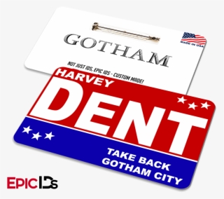 Gotham Inspired "harvey Dent" Campaign Badge Two Faces, #7077080