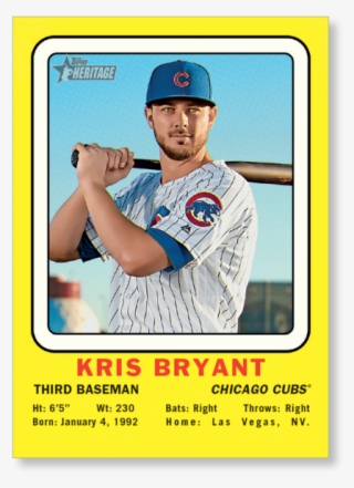 Kris Bryant 2018 Topps Heritage Baseball 1969 Collector #7078904