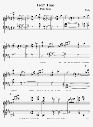 Drake Sheet Music For Piano, Percussion Download Free #7081887