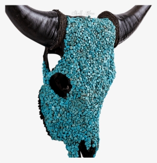 Decorated Cow Skull // Xl Horns #7084781