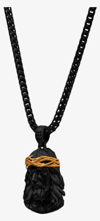 Jesus Necklace - Black - Marcozo #7085556 Jesus Necklace - Black - Marcozo #7085556