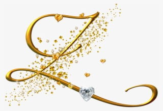 Alfabeto Dorado Con Corazones #7086015