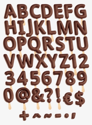 Ice Cream Stick Food Font #7086633