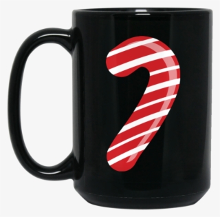 Candy Cane Black Mug 15oz #7087905