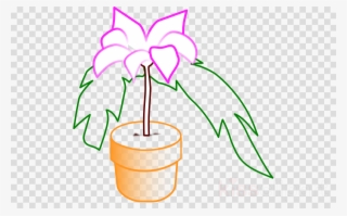 Vektor Pot Bunga Ganja Clipart Clip Art #7088053