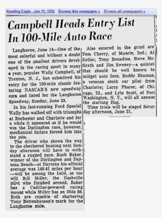 Tom Cherry Won The Pole In His Stock Mercury Engine #7094674