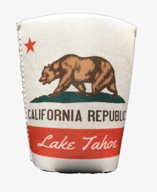 Souvenir Can Cooler Dual Sided Lake Tahoe Photo & California #7096322