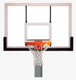 Heavy Duty Gooseneck Package Basketball System - Gared 42" X 60" Outdoor Glass Backboard #710109