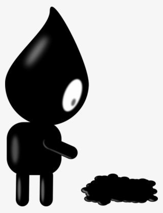Drop, Black, Ink, Puke, Sick, Splat, Stomach, Vomit - Black Ink Clipart #710788