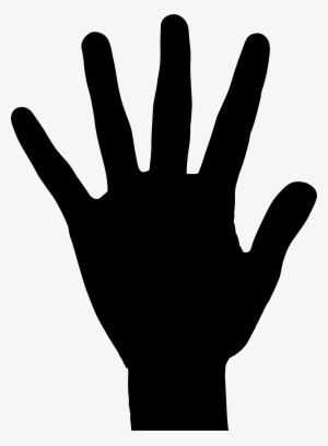 Clipart - Hand Silhouette - Hand Favicon #711155
