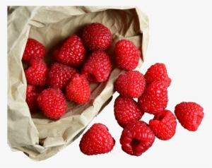 Raspberries In The Bag, Isolated, Fruit, Healthy - Raspberry #711546