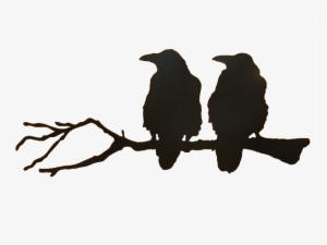 Png Free Library Ravens Silhouette At Getdrawings Com - Raven On A Branch #711609