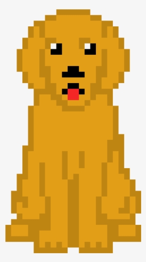 Golden Retriever - Pixel Art Sharingan #712641
