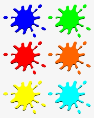 Blots, Blobs, Colors, Drops, Ink, Splash, Blue, Green - Color Drop In Png #712865