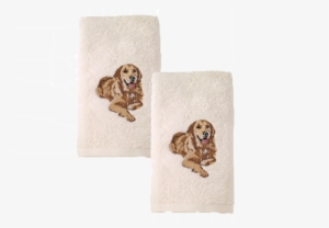 Avanti Linens Golden Retriever Hand Towels - Avanti Dog 2-pc. Cotton Hand Towel Set - White #713604