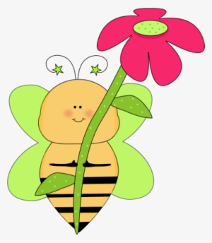 Bee Clipart Adorable - Cute Flower Clip Art Free #714166